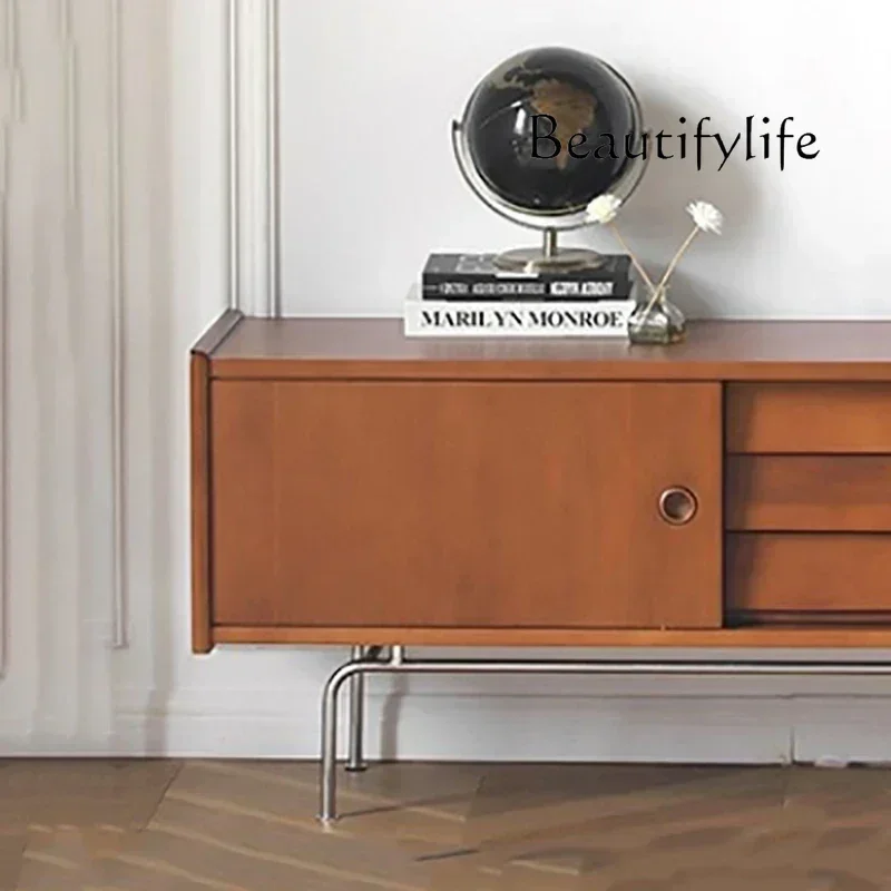 AV خمر حامل تلفاز كلاسيكي عصري تخزين حديث قسط حامل تلفاز تصميم درج تلفزيون Schrank Wohnzimmer أثاث غرفة المعيشة #4