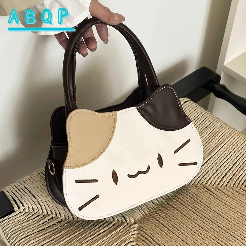

New Women's Shoulder Bag Cartoon Cute Cat Shape Women's Handbag Large Capacity Fashionable Casual Women's Bag High Quality