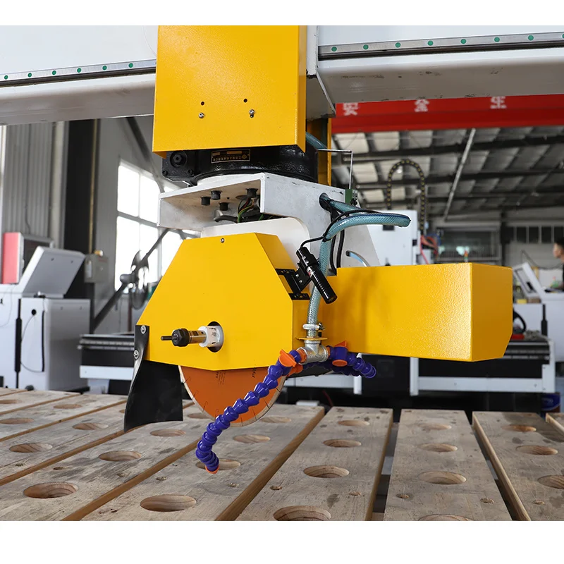 3000*2000mm 5 Axis Cnc Granite Bridge Saw Stone Cutting Machine Kitchen Granite Countertop Slab Cutter