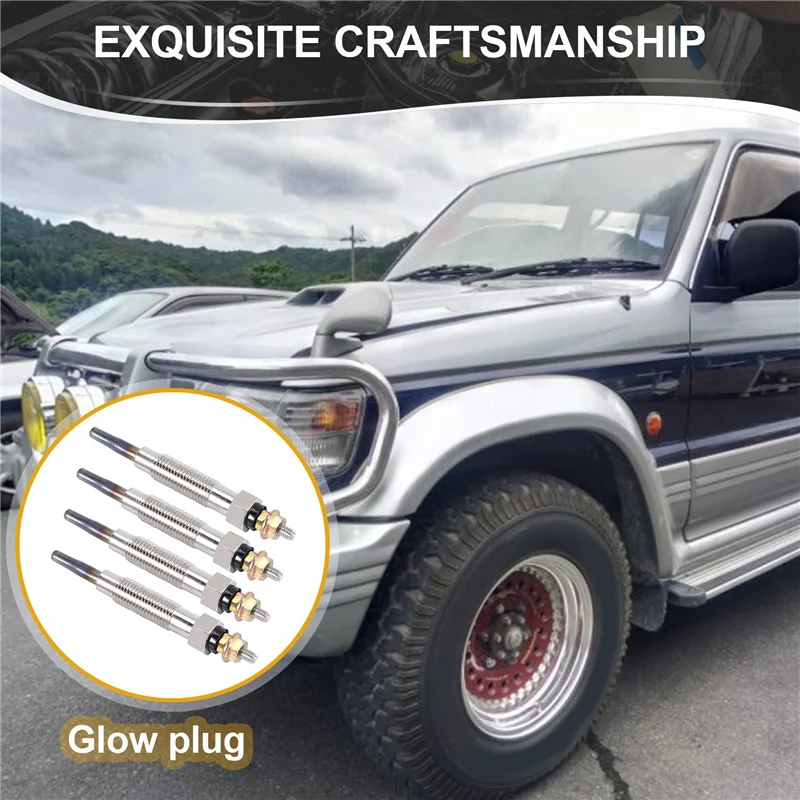 

4Pcs Heater Glow Plugs For Mitsubishi Shogun Pajero 2.8 4M40T 4M40 -Diesel GP5501