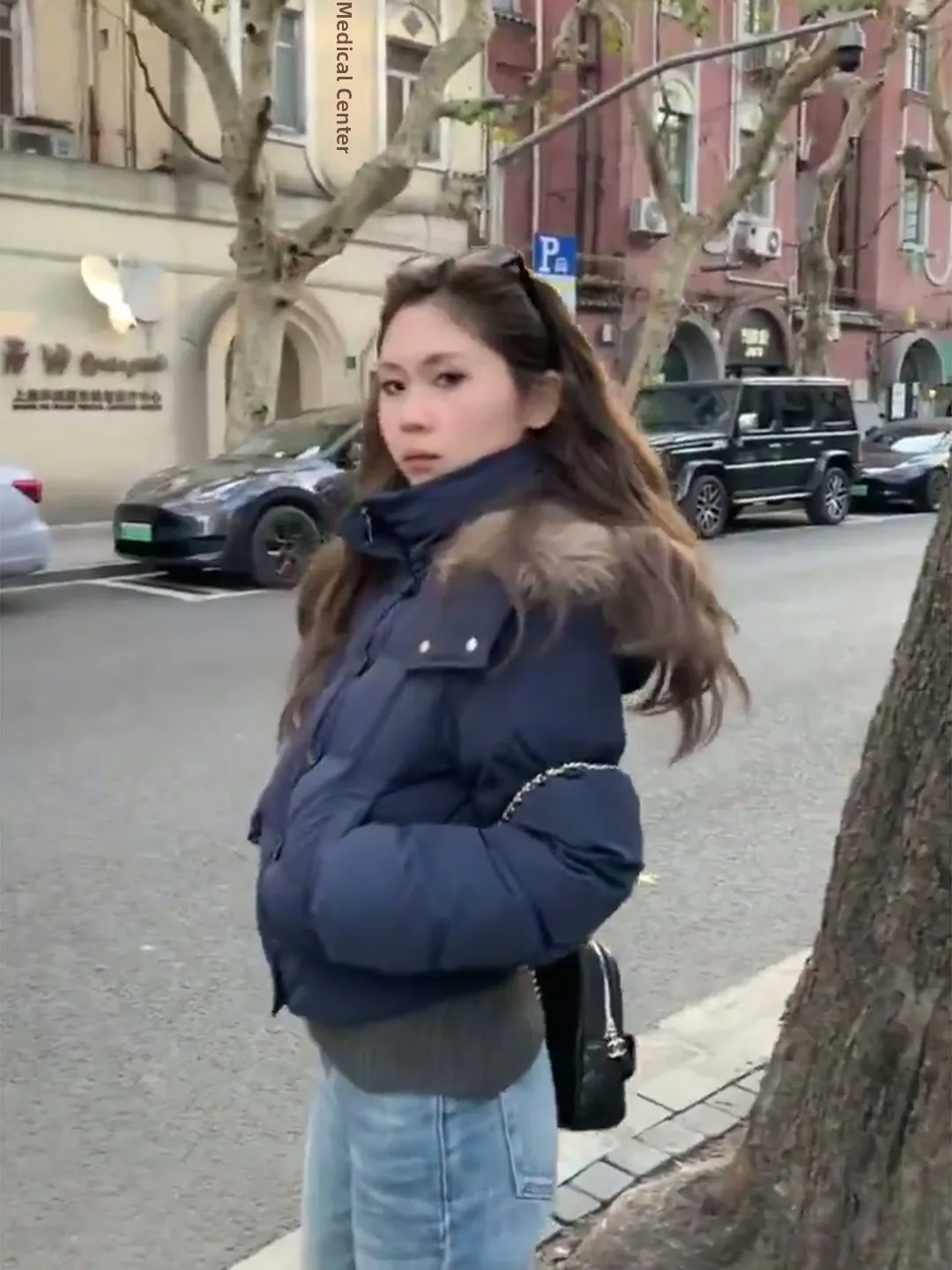 

Новинка зимы Sle ort, хлопковая женская теплая съемная шапка с меховым воротником, корейская версия, застежка-молния, чистый цвет