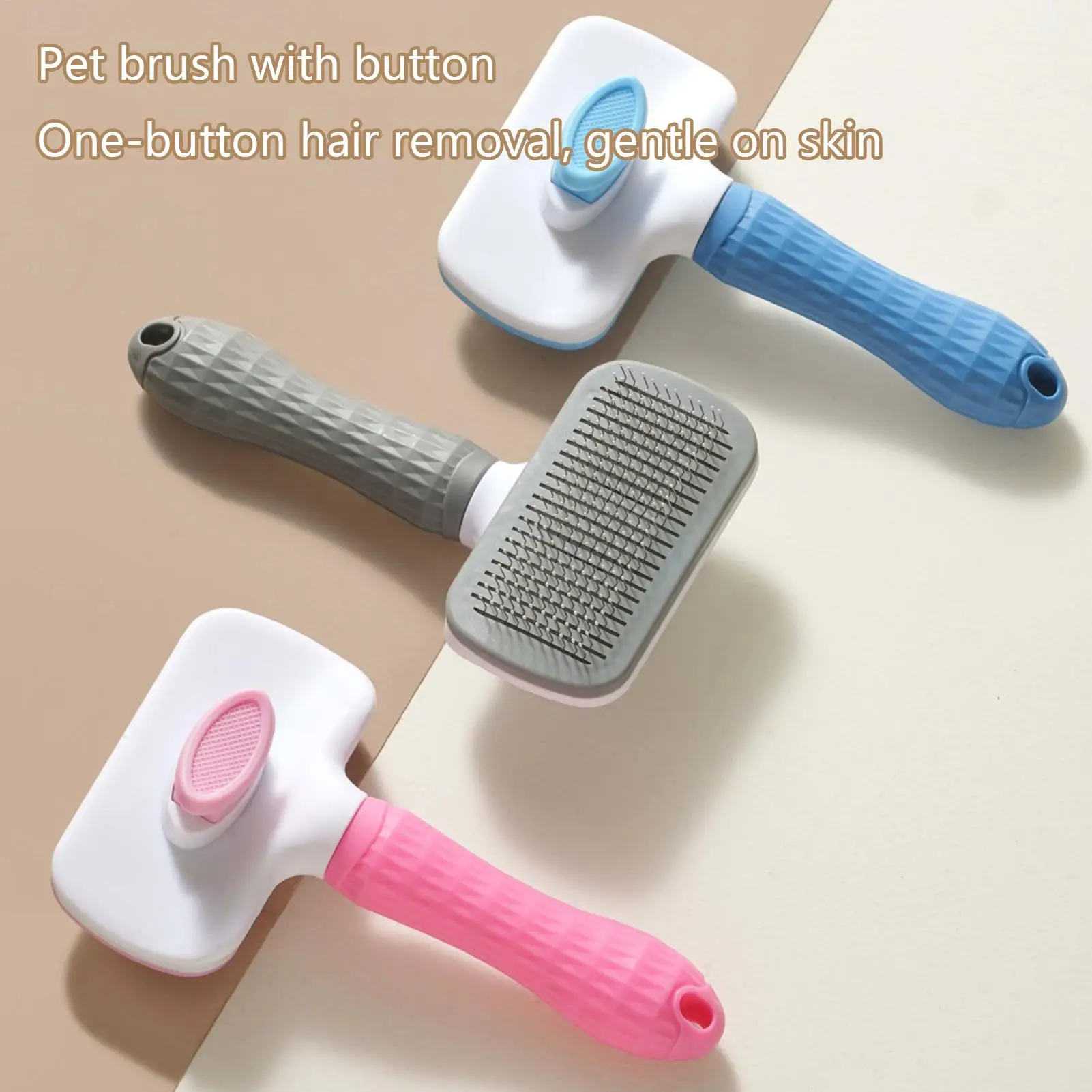 1PC Self-cleaning Pet Hair Remove Comb Cat Slicker Brush Pet Hair Removal Comb For Dog Cats Grooming Brushes Pet Supplies