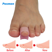 Pexmen 2Pcs Hammertoe Corrector Toe Splints Soft Gel Toe Straighteners Realign Bent Curled Crooked Claw and Hammer Toes