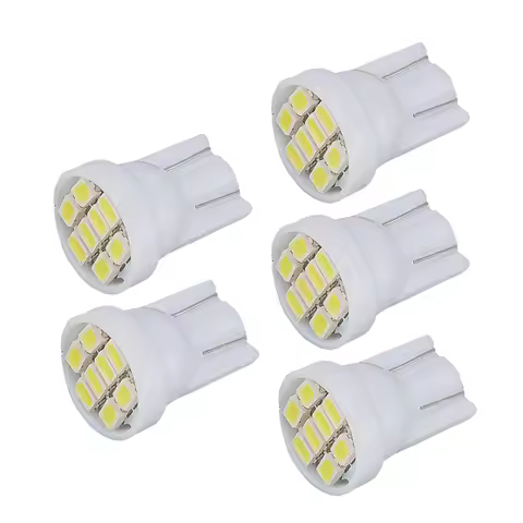 5pcs Dash Gauge Cluster T10 White LED Light Bulb Fit for Ford F100 F150 F250 F350 Truck 1980 1981 1982 1983 1984 1985 1986 New