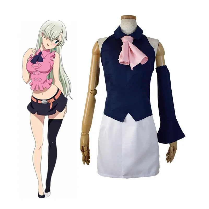 qq681SingXeng أنيمي سجين السماء إليزابيث ليونز تأثيري حلي الفتيات النساء نادلة موحدة هالوين البدلة تخصيص