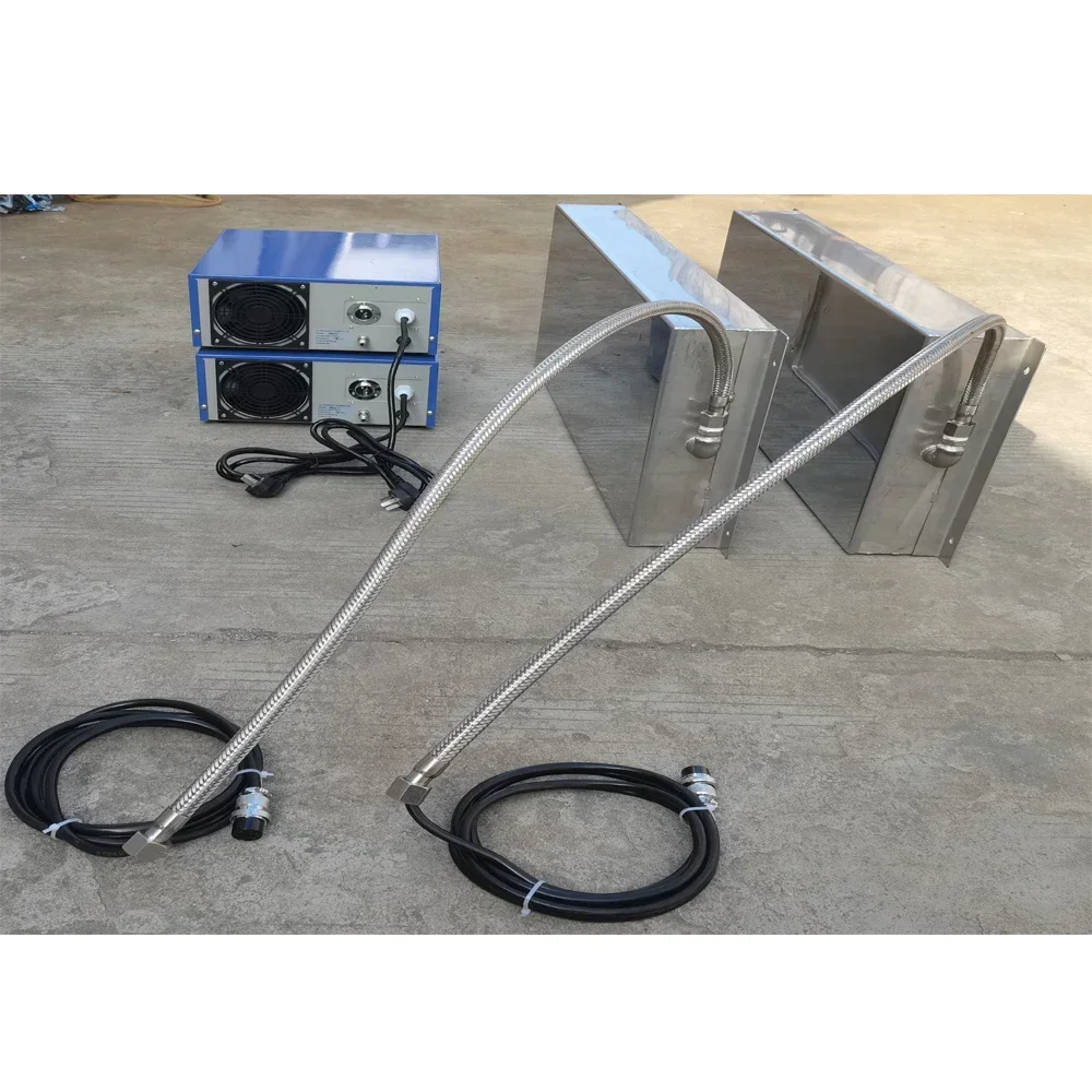 300-1200w 20-40Khz Ultrasonic Transducer Plate Immersible Pack With Digital Generator