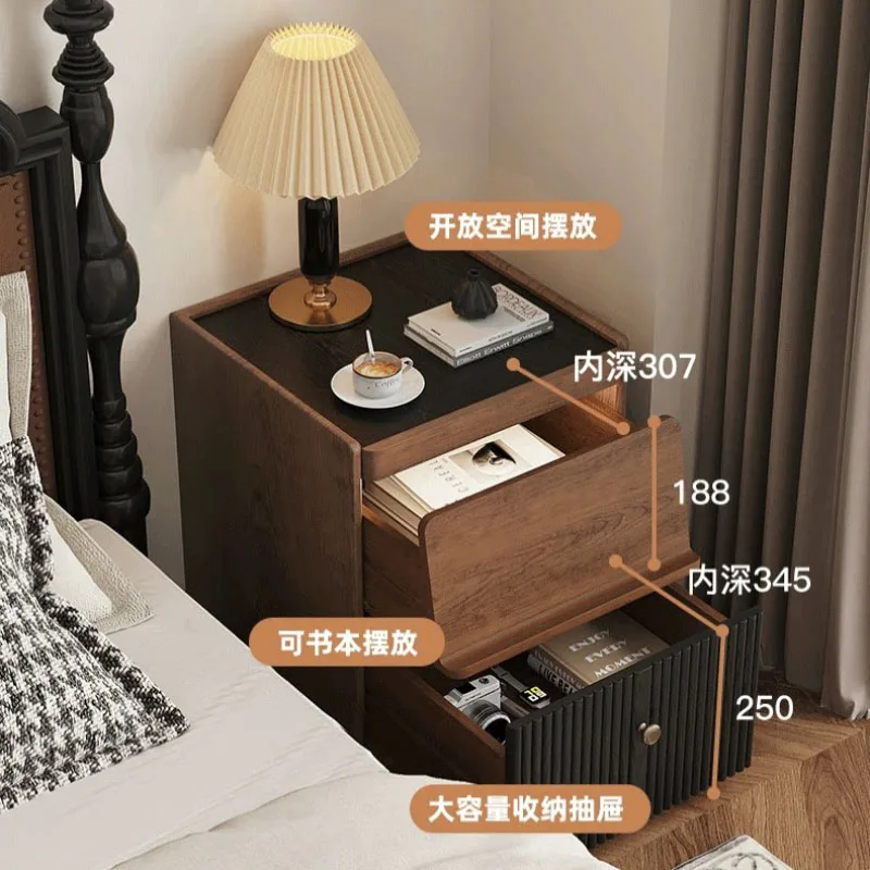 Functional Industrial Nightstand Vanity Practical Bedside Table Apartment European Mesa Cabeceira Storage Bedroom Furniture