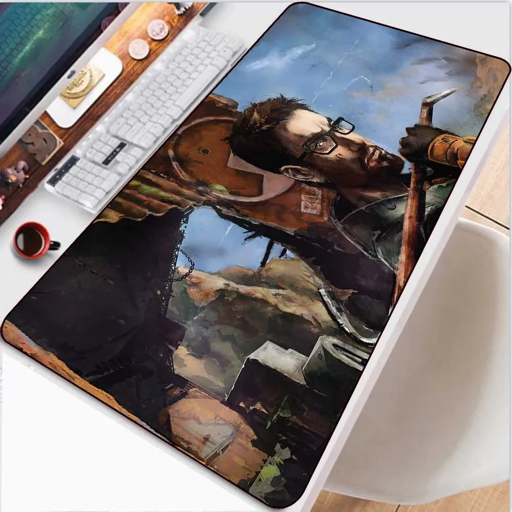 Gamer Half Life duża podkładka pod mysz gry na laptopa Anime klawiatura dywan akcesoria do gier podkładka pod mysz Anti-podkładka przeciwpoślizgowa podkładka pod mysz gamingową Xxl — zdjęcie produktu 5