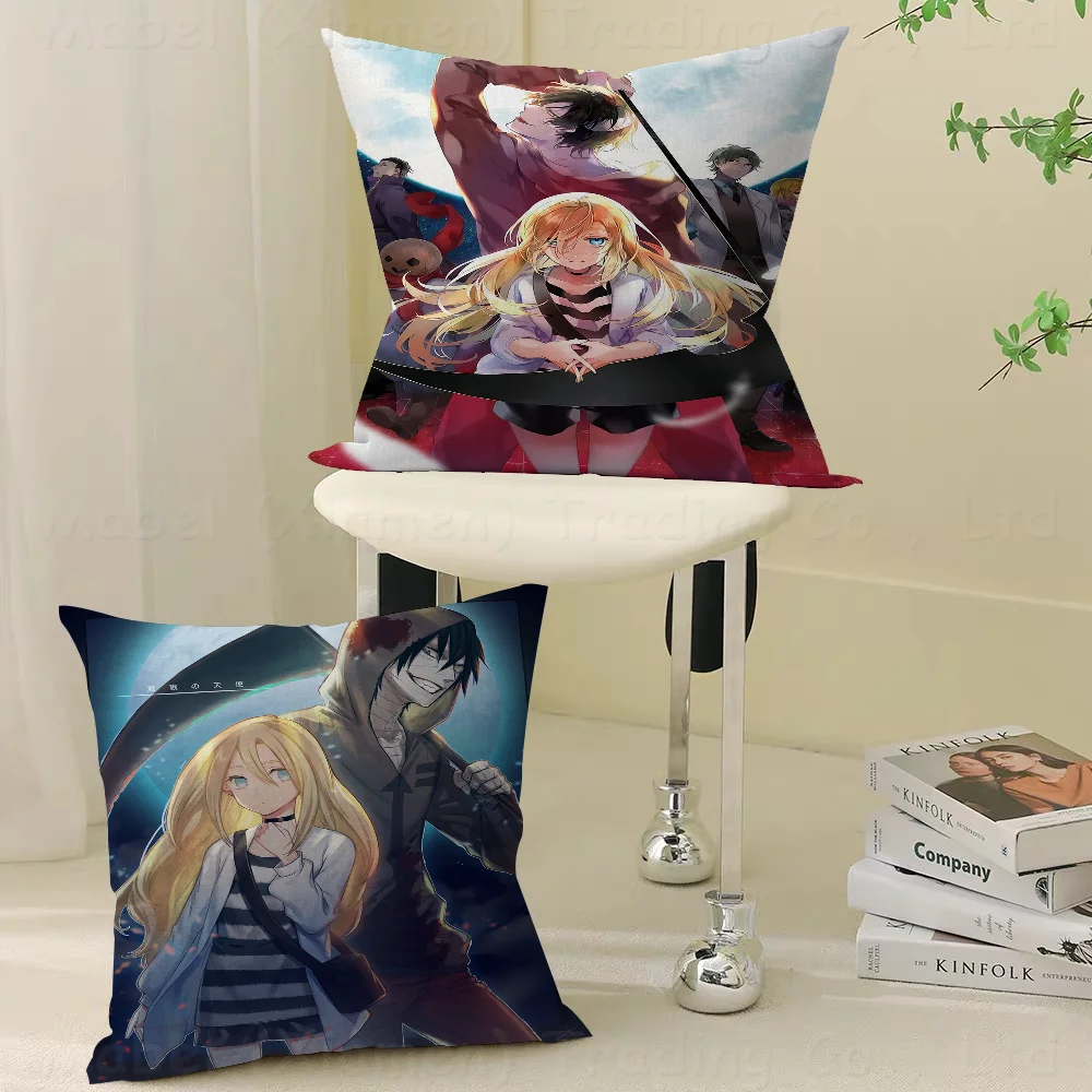 

Japanese Anime Angels Of DeathMaple Design Cushion Cover Happy Autumn Harvest Decor Holiday Decorati Pillow Cover