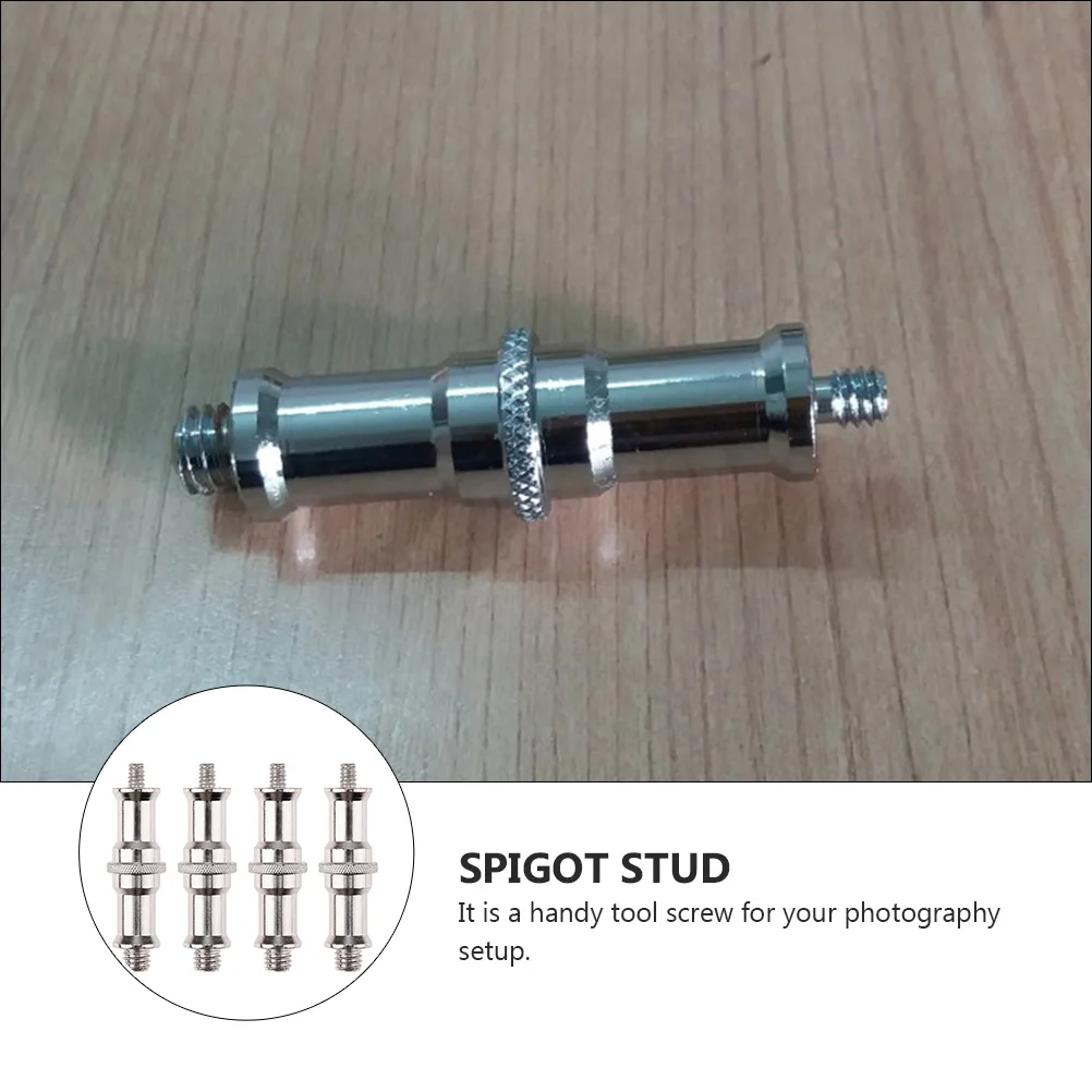 

4pcs 1/4 To 3/8 Male Threaded Screw Adapter For Studio Light Stand Hot Shoe Cold Shoe Mount Spigot Flash Accessory Photography