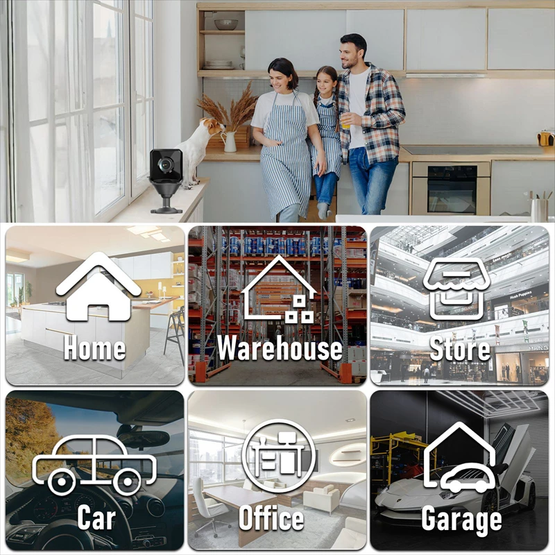 Mini 4K WIFI Camera HD Home Security Camcorder Long Life Night Vision Micro Cam Motion Detection Video Remote Monitor New