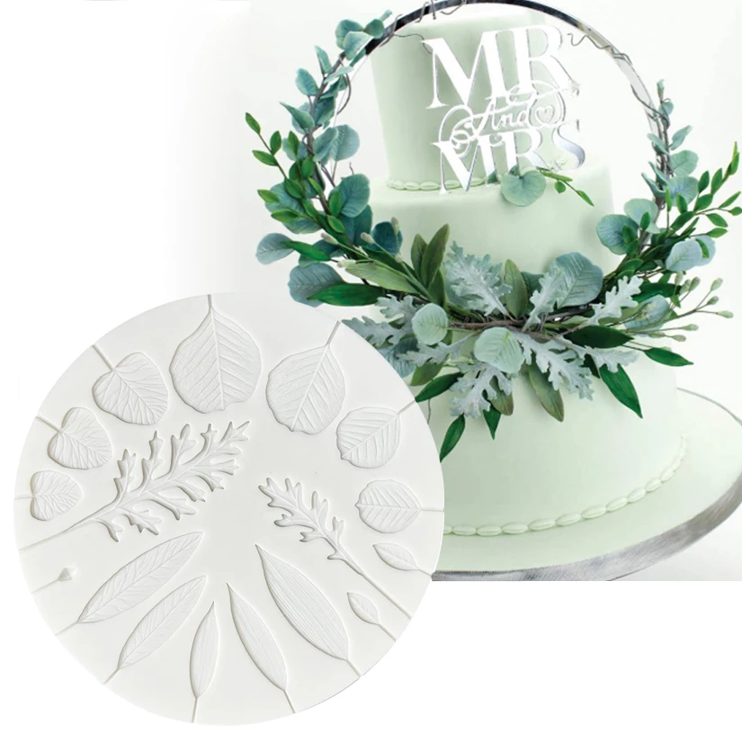 Leaf Wedding Silicone Mold Sugarcraft Chocolate Cupcake Baking Mold Fondant Cake Decorating Tools