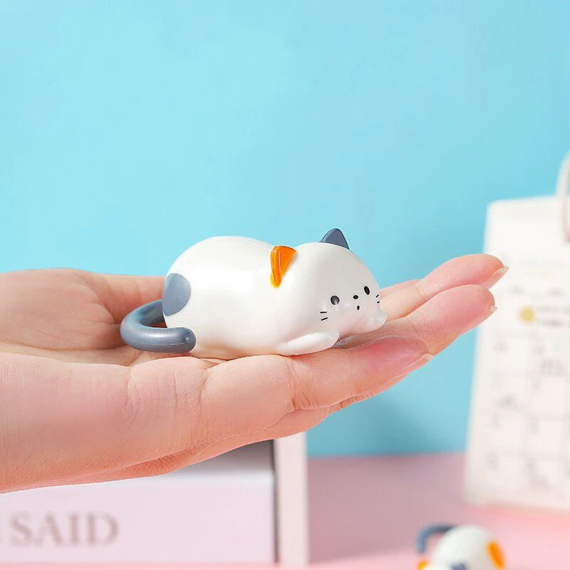 Jouet de simulation de chat mécanique pour enfants, jouet de culbutage, dessin animé mignon, ornement de chaton à remonter, décompression pour enfants, cadeau d'anniversaire