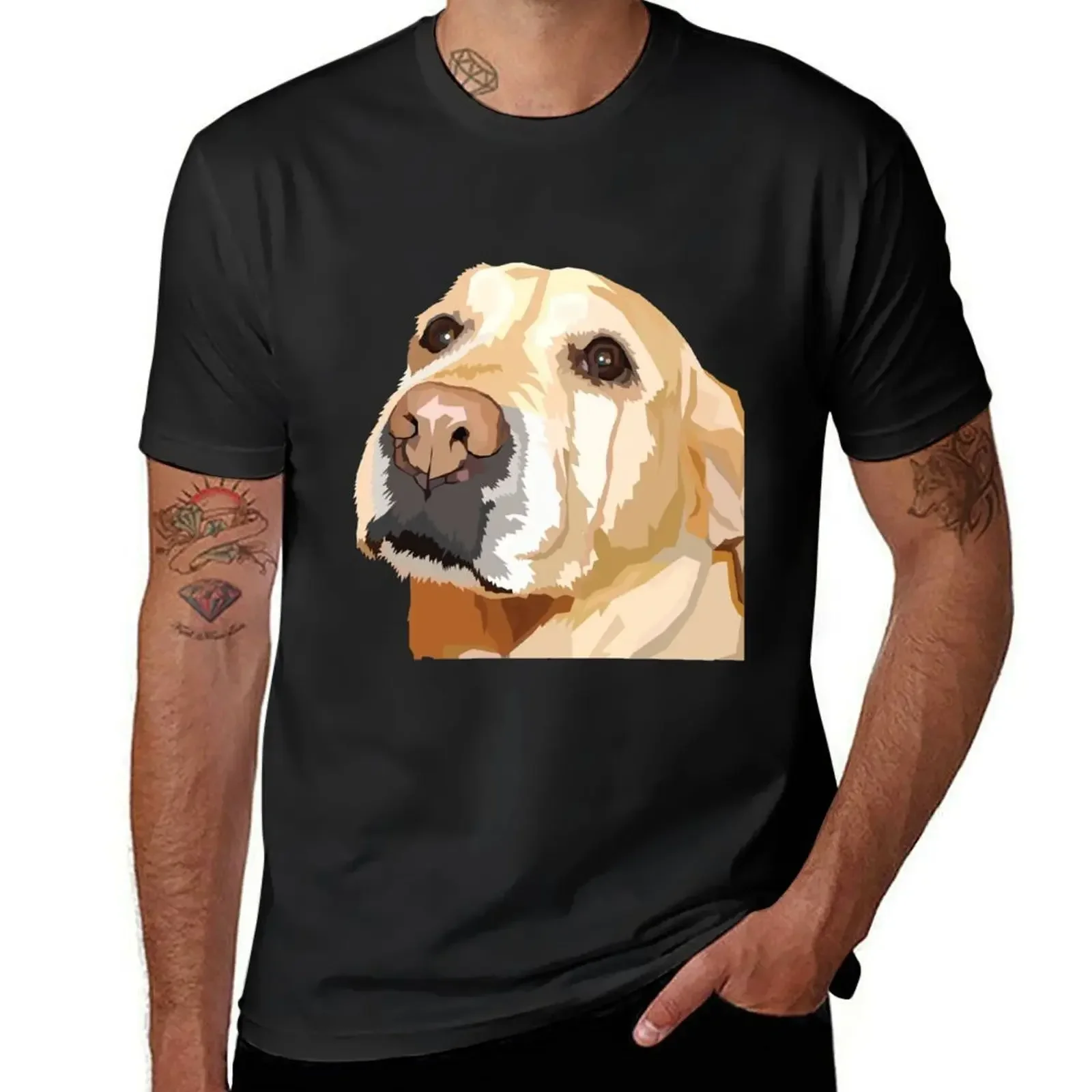 

Yellow Lab T-Shirt heavyweights tops black t-shirts for men