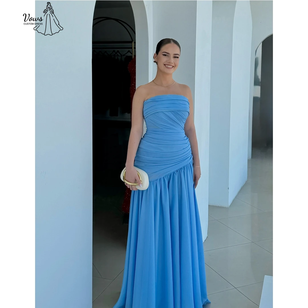 

Vows Off-shoulder Elegant Women's Dresses for Wedding Party Dresses Woman 2025 Custom Made Line A Chiffon Cocktail Evening Dress