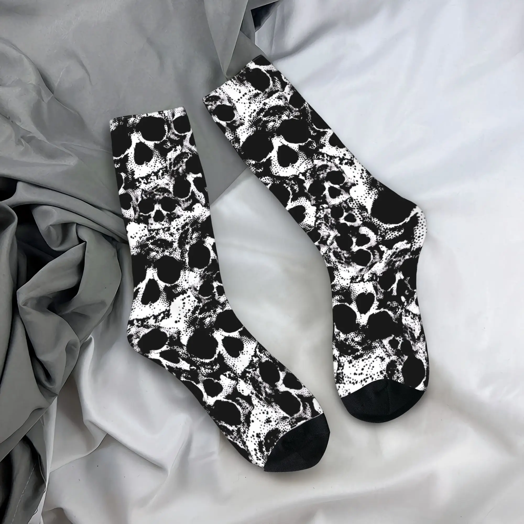 Grunge Noise Texture Stockings  Gothic Socks Men Warm Soft Socks Autumn Skateboard Printed Non Slip Socks Gift Idea