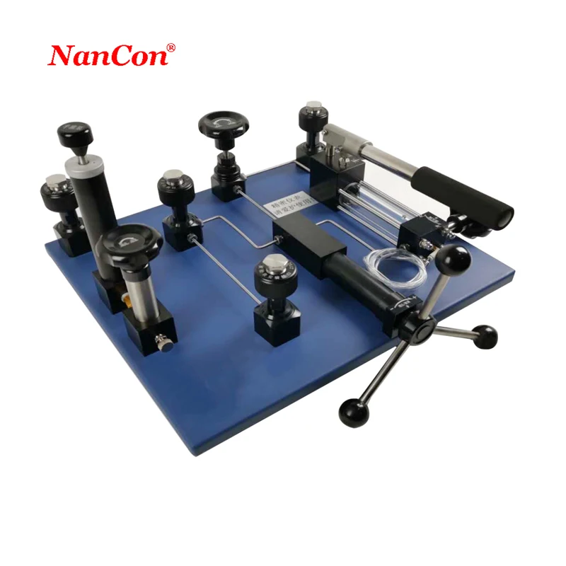 -0.1 ~ 0 ~ 60Mpa Hydraulic Desktop Pressure Calibrator for Pressure Gauge Calibration