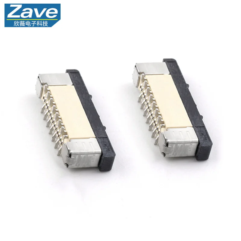 Core Translation: FFC/FPC Connector - Vertical Mount Offset Type, 0.5mm Pitch, Front-Insert & Rear-Flip Cover, 8P/10P/14P/24P Fl