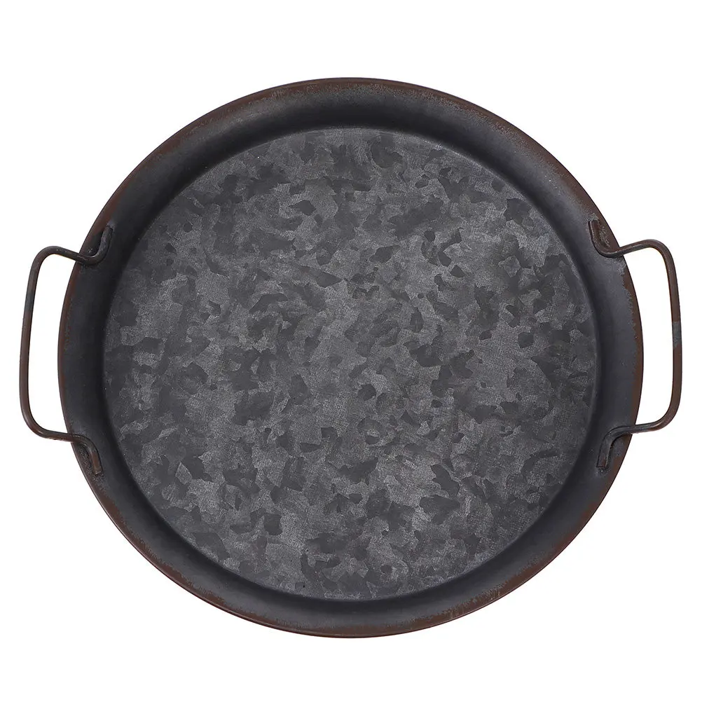 

1 шт. Подставка для украшений в скандинавском стиле из железа для хранения серег, браслетов, ожерелий, для рабочего стола, кухонного или чайного столика, домашнего декора, круглая, в деревенском стиле