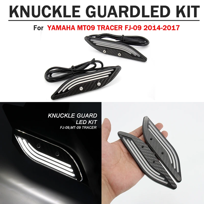 

Мотоциклетная акриловая цевье со светодиодной подсветкой, комплект защиты рук для YAMAHA MT09 TRACER FJ-09 MT-09 TRACER 2014-2017