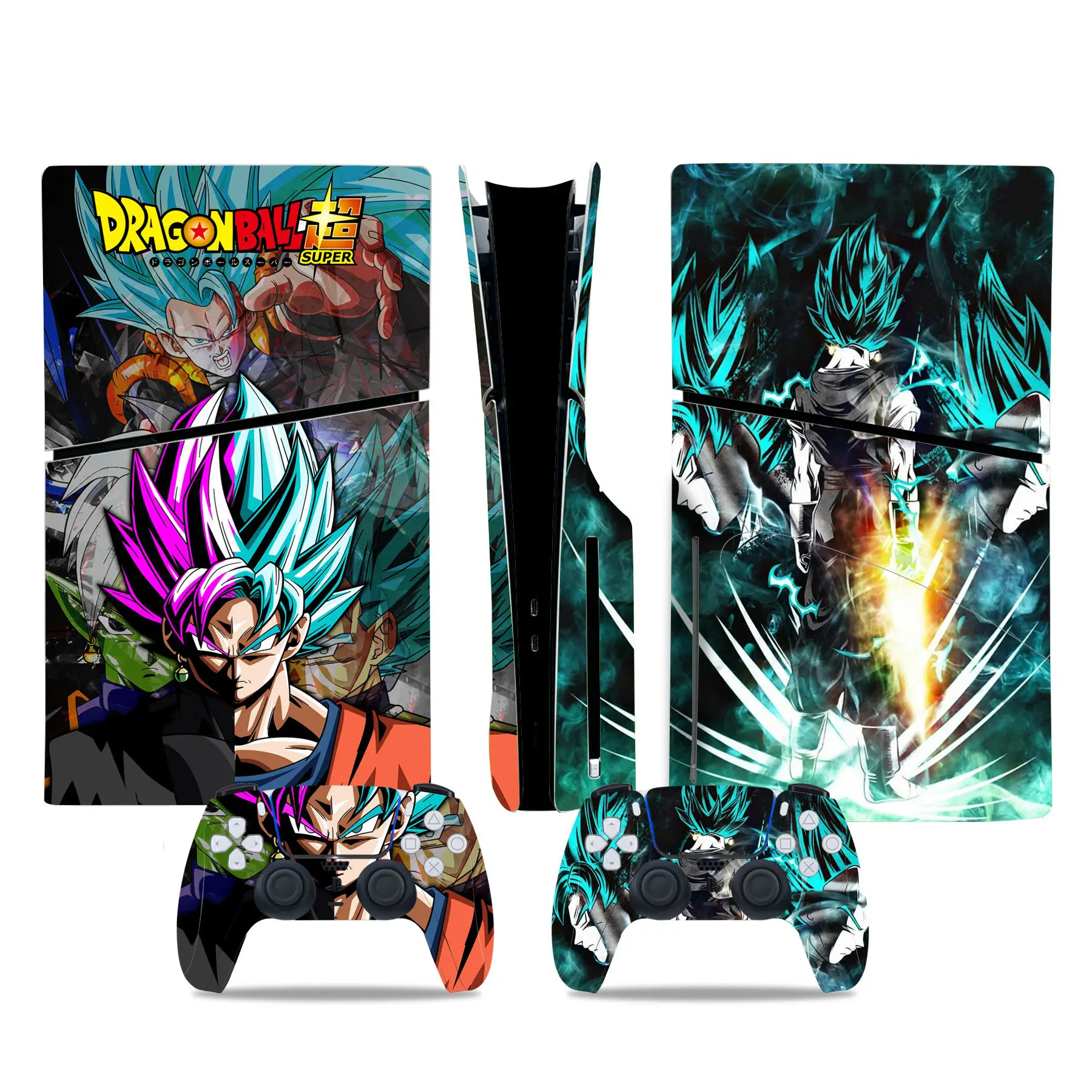 Dragon Ball Skin Sticker for Sony PS5 Slim Disc Digital Game Console Gamepad Case Anime Protector Cover Vinyl Skin Sticker