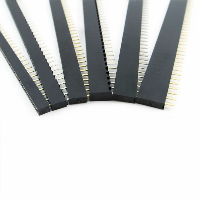 10PCS 2.54mm 1X40P Female Header Single Row Straight 0.1\