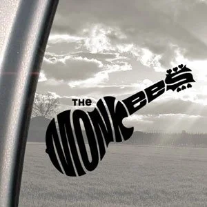 

For THE MONKEES Black Decal ROCK BAND Car Truck Window Sticker Styling