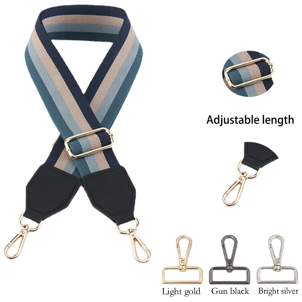 5CM Wide Diy Single Shoulder Crossbody Strap Adjustable Jacquard Pattern Strap Bag Strap Striped All-In-One Bag Strap