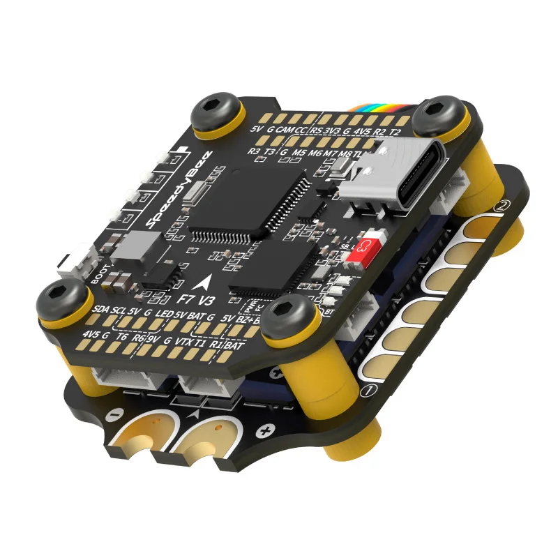 RunCam SpeedyBee F7 V3 BL32 50A 30x30 Stack iNAV Betaflight Emuflight Wireless Firmware Flasher Black Data Analyze