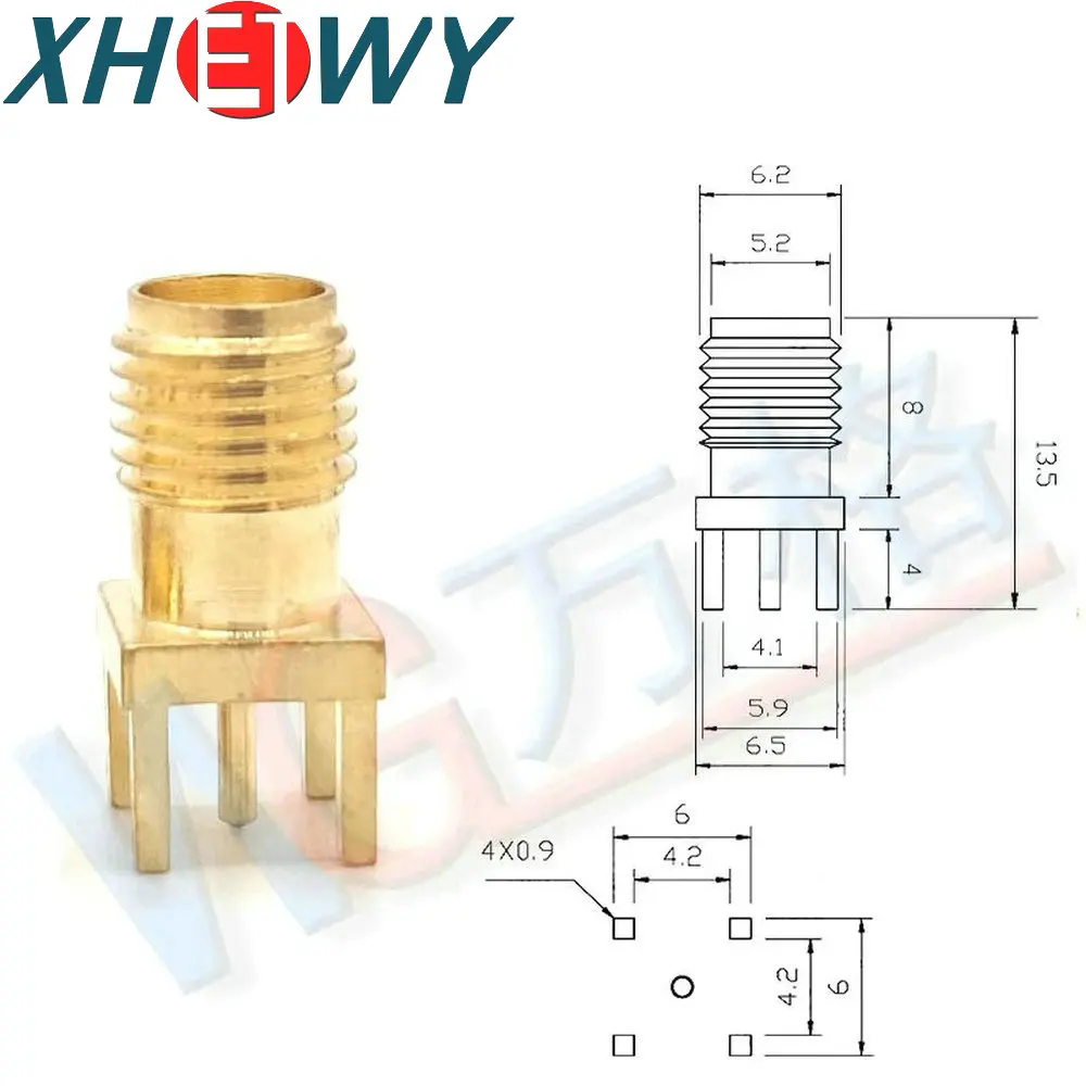 Conector SMA offset/pin positivo conector RF hembra SMA-KE/KWE/IPX conector antena