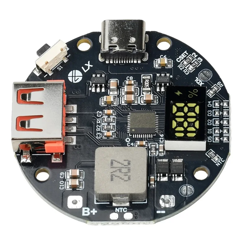 

Модуль дисплея 22,5 Вт Power Bank Быстрая зарядка Мобильная мощность 3,2 В Литий-железо-фосфатный PD/QC Двунаправленный