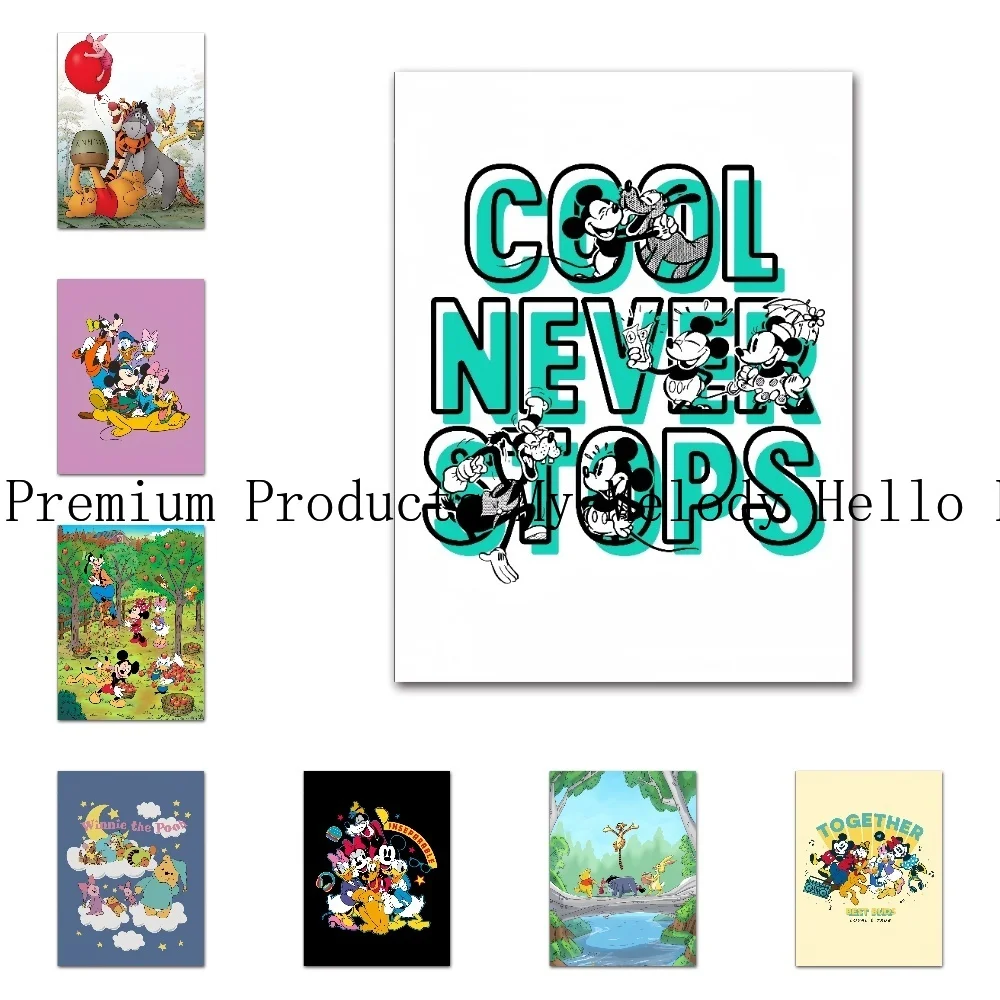 

Anime Canvas Disney Paintings Mickey Mouse and Donald Duck Posters and Prints Wall Art Pictures Living Kids Room Home Decor Gift