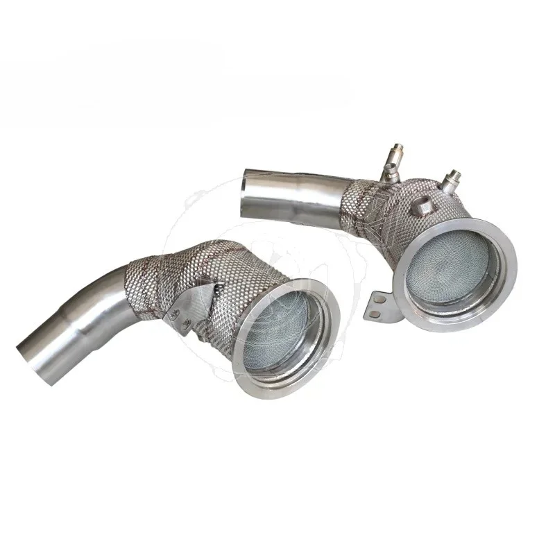Exhaust Catted Downpipe For Por Sche 992 3.0L DFI 2020 SS304 With Heat Shield