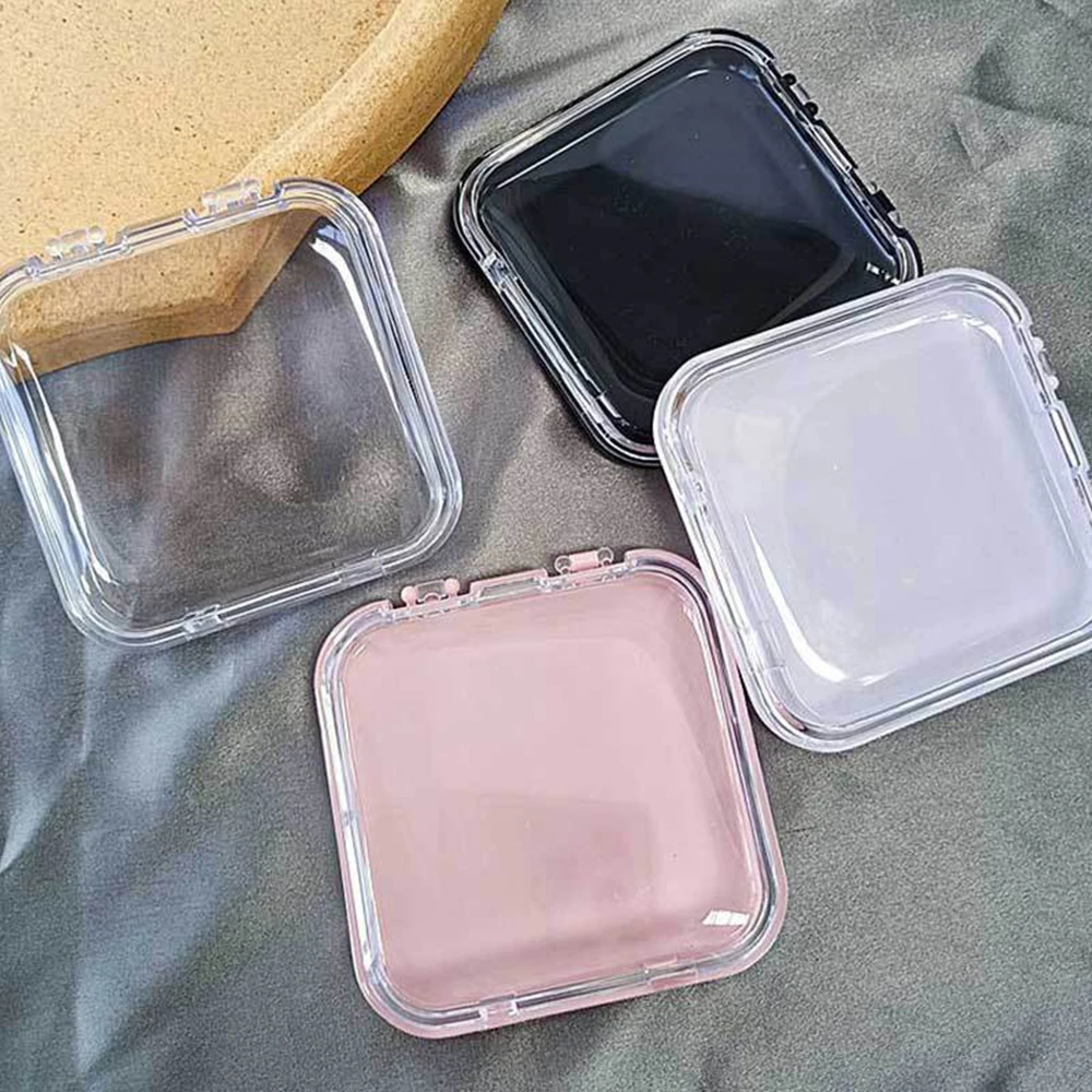 False Nail Case Plastic Storage Box for Fake nails Transparent Pink Nail Art Display Stand Fake Nails Organizer Packing Box