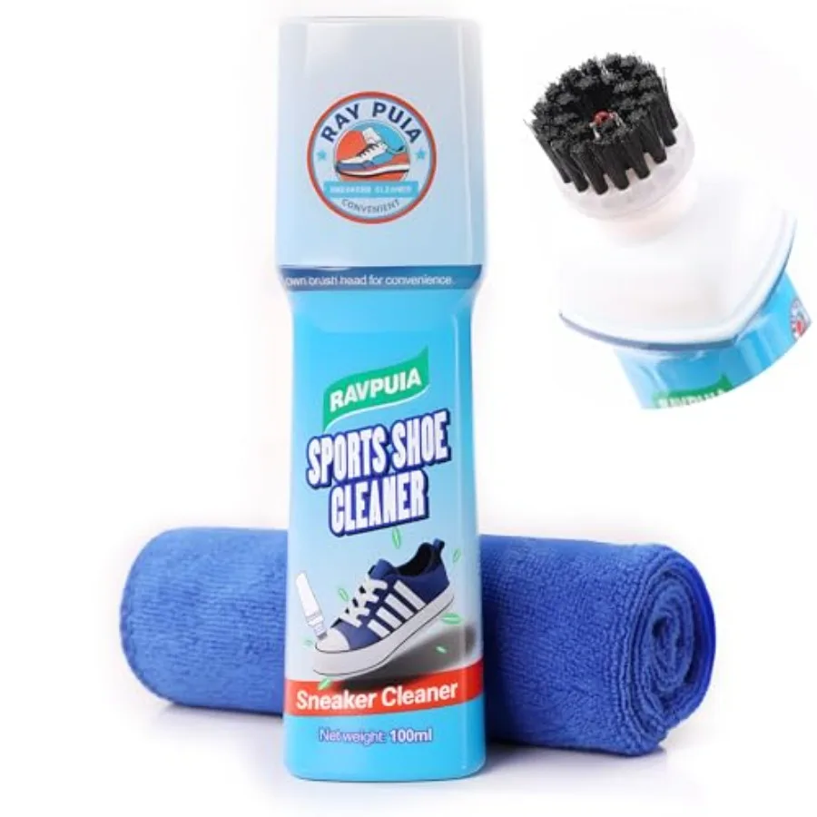 

Professional Shoe Cleaner and Sneaker Cleaner Kit - No Water Instant Cleaning for White Shoes, Athletic Shoes