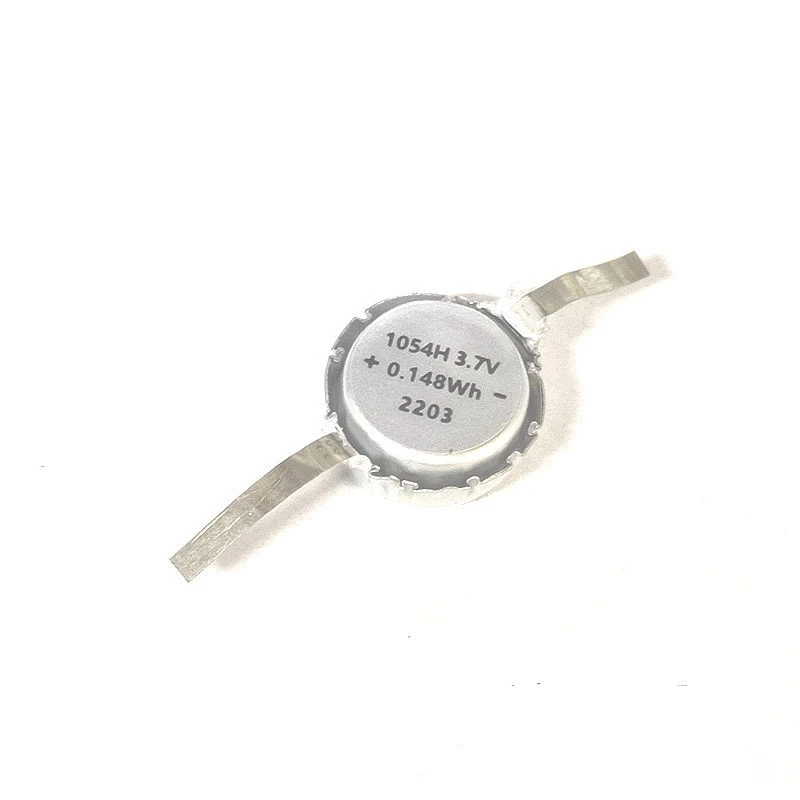 2PCS/LOT 1054 Small Rechargeable Battery LIR1054 3.6V 40mAh Soft Wrapped Polymer Rechargeable Button 3.7V Headset
