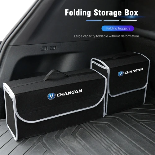 Caja organizadora de maletero de coche, bolsa de almacenamiento plegable de gran capacidad para Changan CS75 CS35 Plus CS15 CS95 RAETON CX70 CS55 EADO CX20
