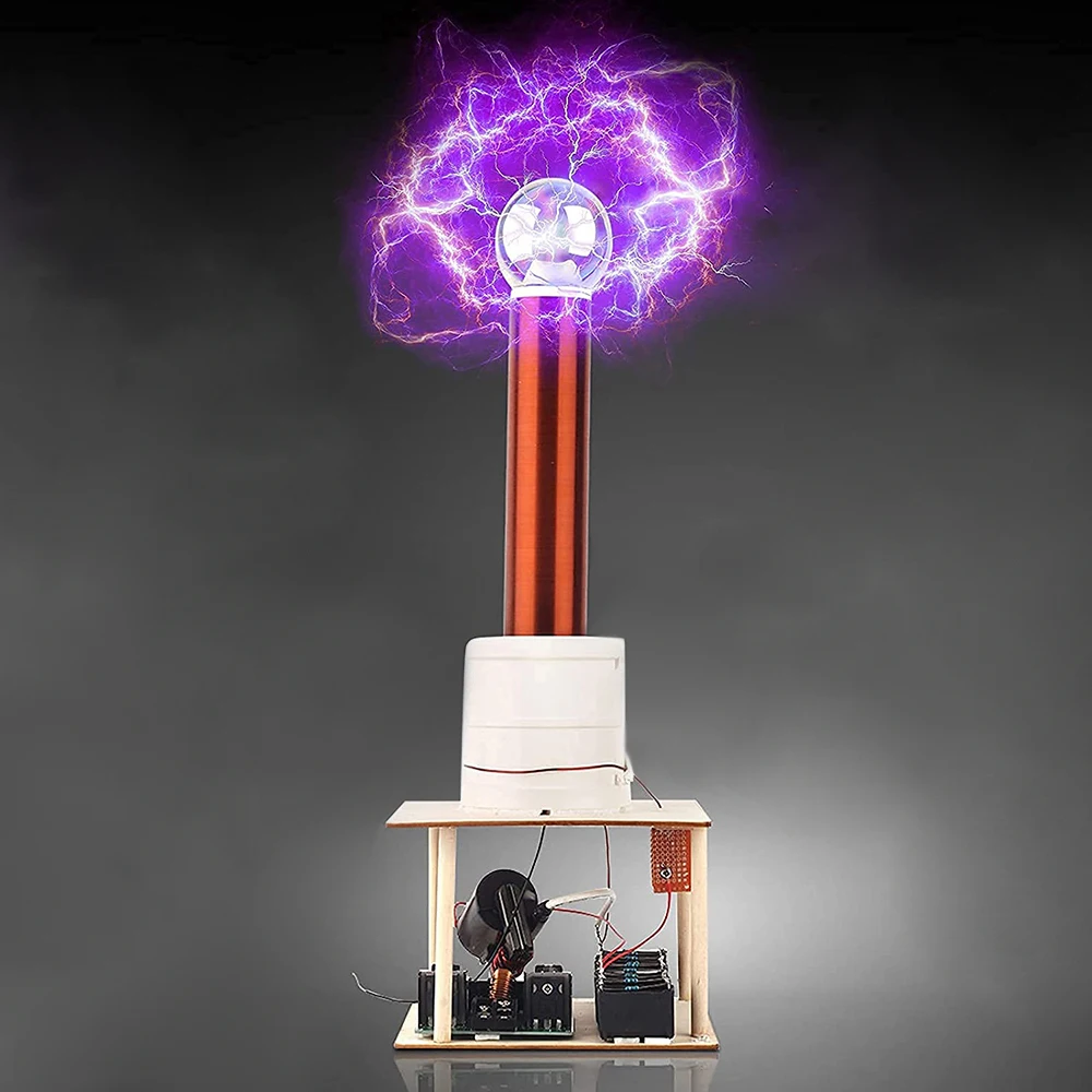 Tesla Coil Plasma Generator Spark Gap Mini Ball Kit elettronico fai da te trasmissione Wireless DC 12 ~ 36V saldatura Training Suite