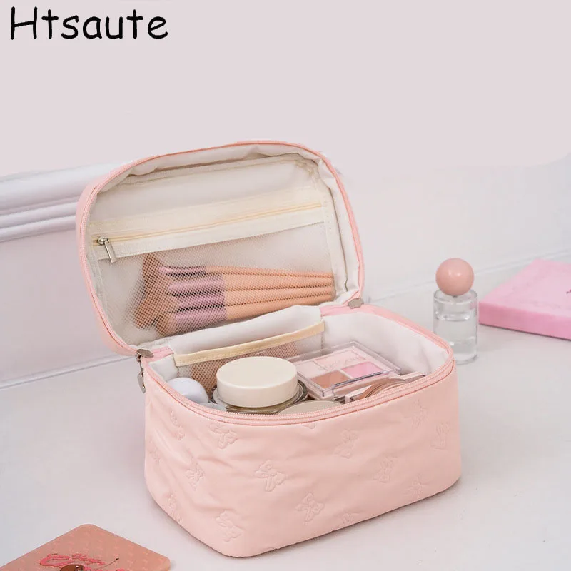 

New Fashion Cosmetic Bag For Women Waterproof Makeup Bags Travel Organizer Toiletry Kits Portable Makeup Bags pouch