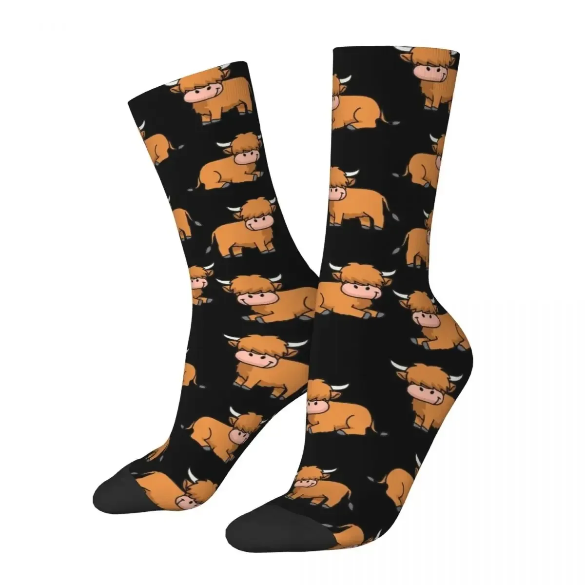 

Highland Cow Theme All Season Socks Merch for Female Flexible Sock