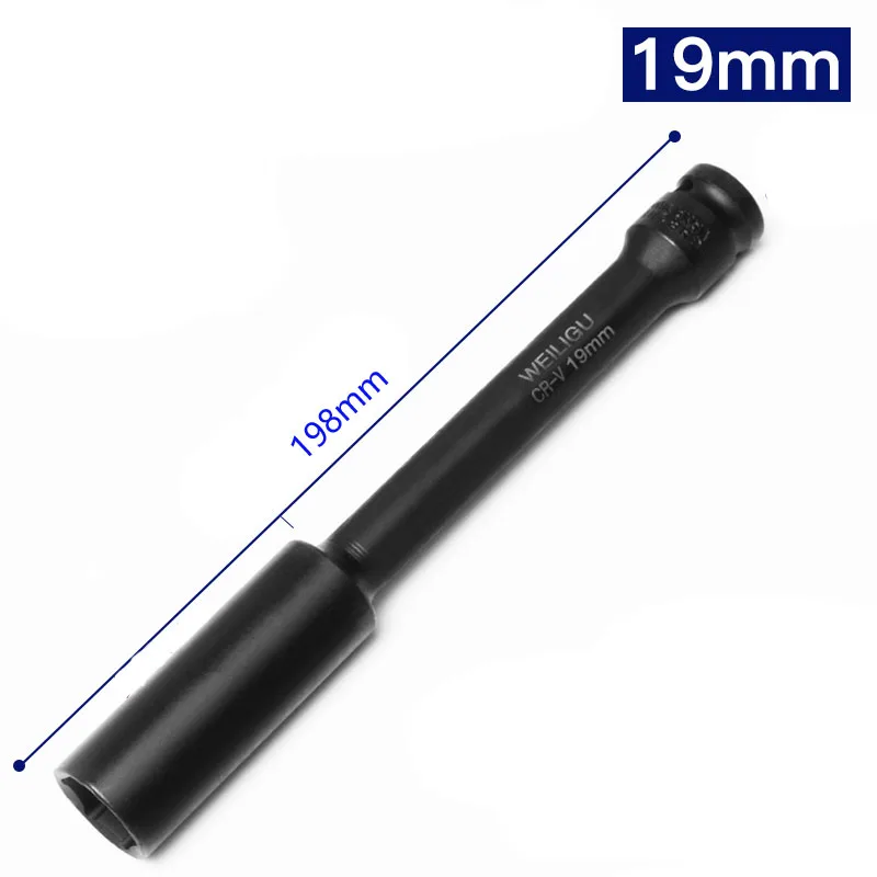 Imagem -06 - Soquetes Hexagonais de Impacto Raso Profundo Extra Longo Cabeça de Soquete de Unidade 198 mm mm 10 mm 12 mm 13 mm 14 mm 17 mm 19 mm 2