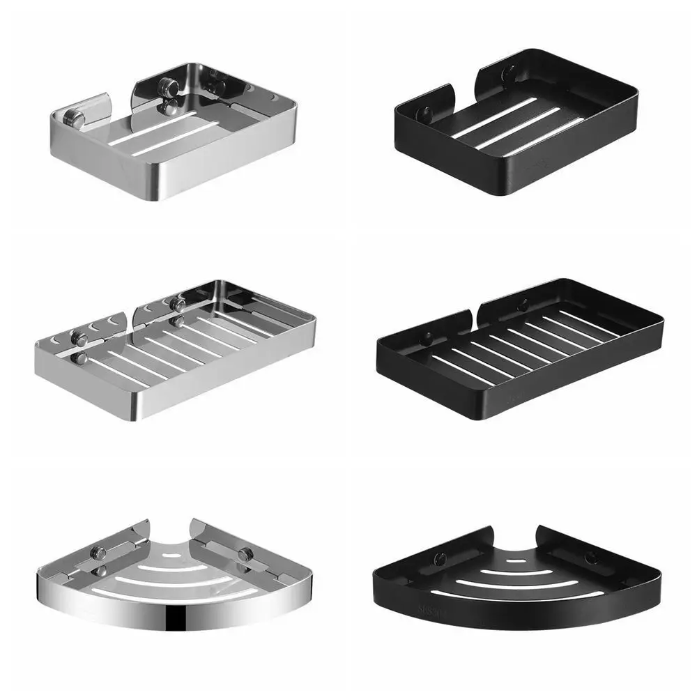 

Держатель для мыльницы из нержавеющей стали 304, однослойный настенный сверхпрочный поддон для мыла, не перфорированный, простой в установке