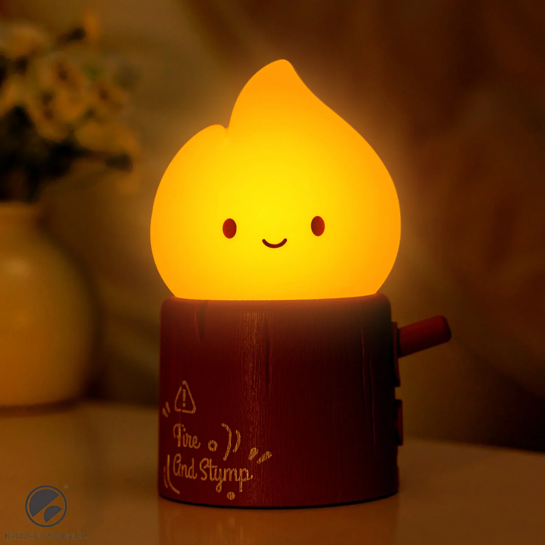 Flameless Candles Night Light Cute Kerosene Sleeping Nightlights Dimmable 2 Lighting Modes Bedside Lamp For Kid Bedroom Zenitsu