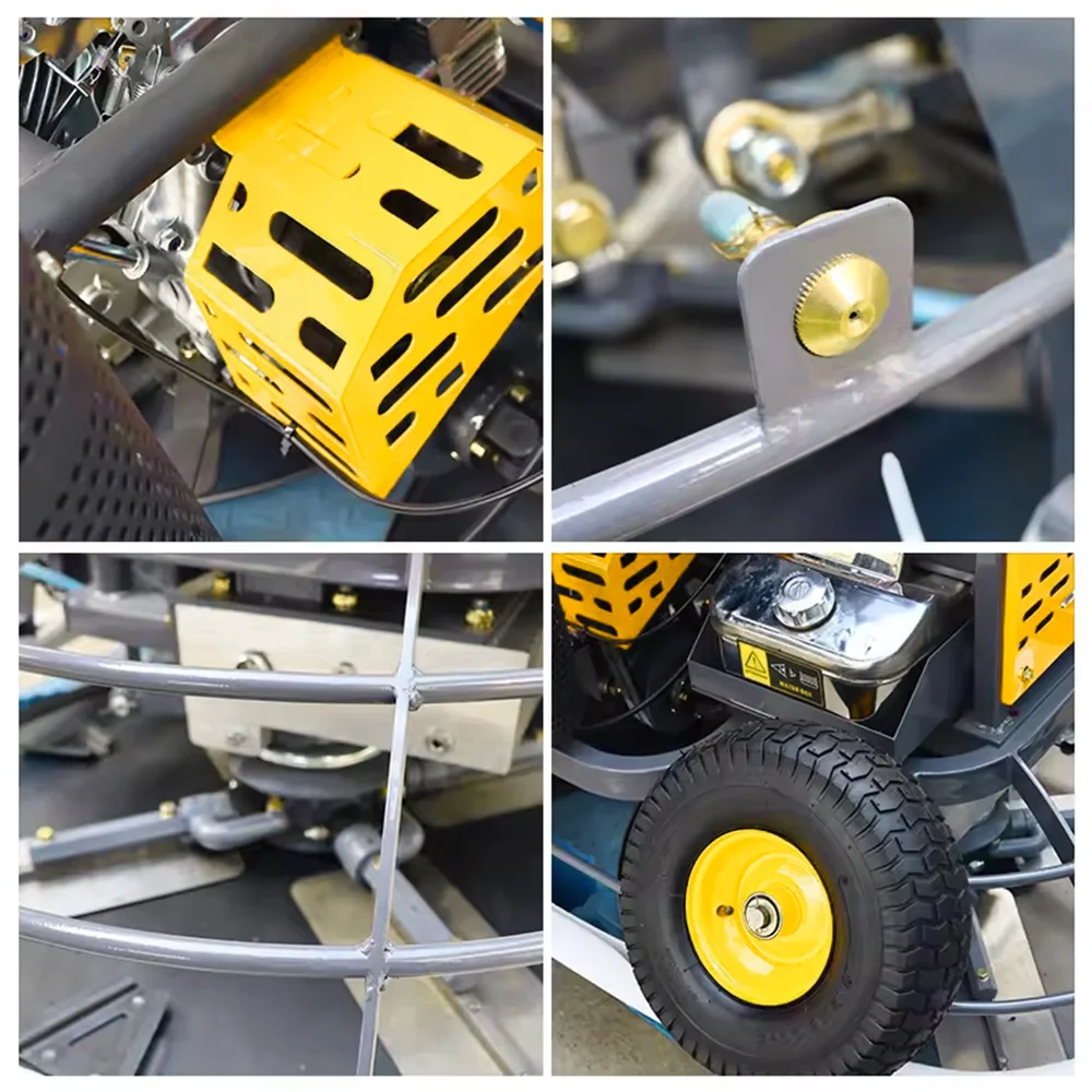 Betonfahrt auf der Power Troffel Machine