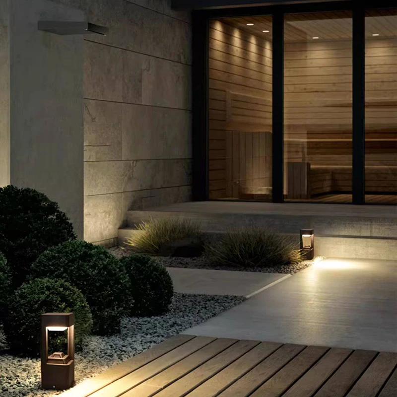 Luminous floor lamp courtyard solar LED outdoor lighting non solar lamp outdoor garden lamp outdoor garden decoration view 4