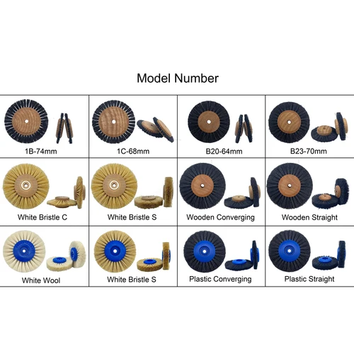 Imagen 2 del producto Herramientas de laboratorio Dental, 2 uds., materiales, pestillo, cepillo de pulido, rueda rotativa, lana, cabra, algodón, negro, Buff, odontología