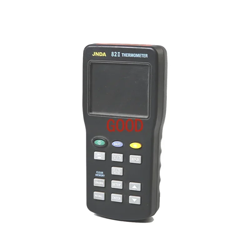 Handheld thermocouple data logger, two channel electronic digital thermometer temperature recorder with RS232/USB communication