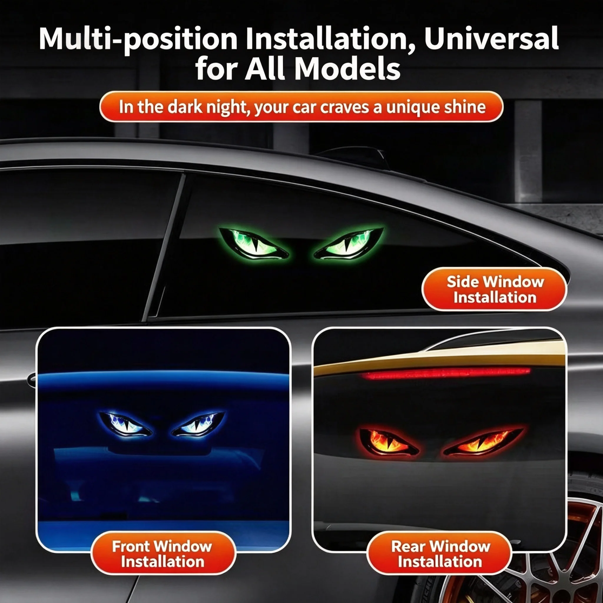 Lampu Peringatan Mata Iblis Mo - Car Accessories Evil Eye ulasan dan harga