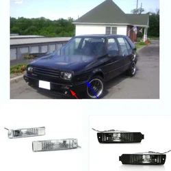 Front Bumper Reflectors Lights lamp For Volkswagen VW Golf 2  Jetta MK2 GTI