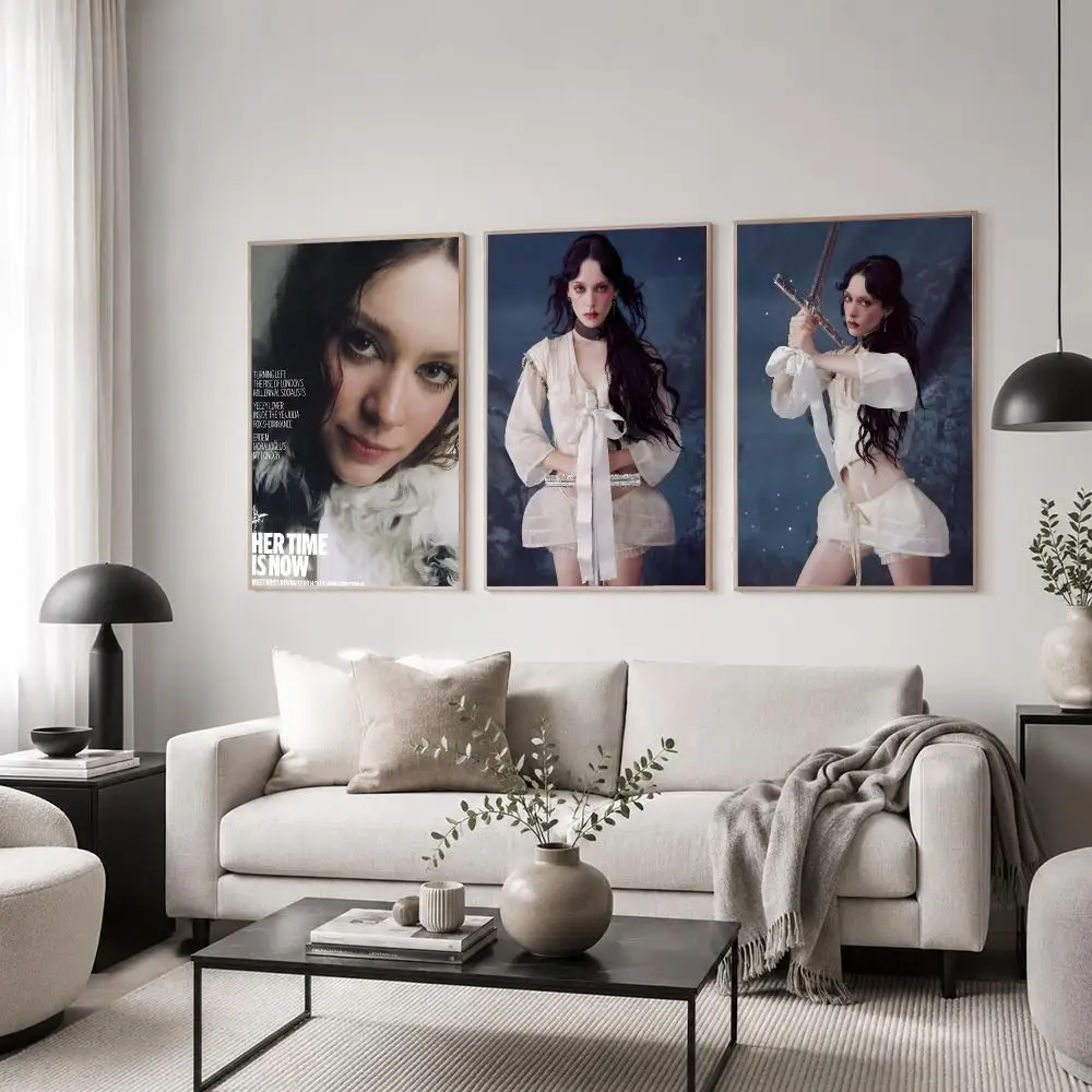 Singer Holly Humberstone Poster Classic Poster HD Art Sticky Wall Waterproof Home Living Room Bedroom  Aesthetic Decoration